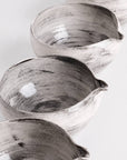 Two KAGE Artisan Matcha Bowls showing the pouring spouts