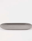 Vintage INOX oval stainless steel tray, durable and chic design, Japan-made, ideal for versatile use, dishwasher safe.