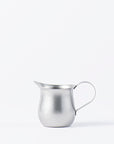 Stainless steel VINTAGE INOX cafeteria milk jug, 80ml, chic design from Japan, dishwasher safe.