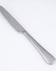 Vintage Inox Old English series dinner knife with smooth handle, stainless steel, luxury cutlery for everyday and formal dining.