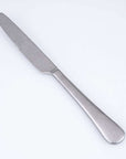 Vintage Inox Old English series dinner knife with smooth handle, stainless steel, luxury cutlery for everyday and formal dining.