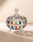 Tessera Hand-Painted Mosaic Candy Jar