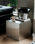 Minimalist Bauhaus Stainless Steel Side Table