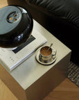 Minimalist Bauhaus Stainless Steel Side Table