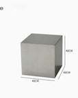 Minimalist Bauhaus Stainless Steel Side Table