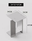 Industrial Minimalist Steel Side Table