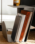 Bauhaus Steel Accent Table & Magazine Holder
