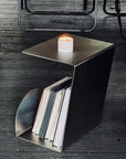 Bauhaus Steel Accent Table & Magazine Holder