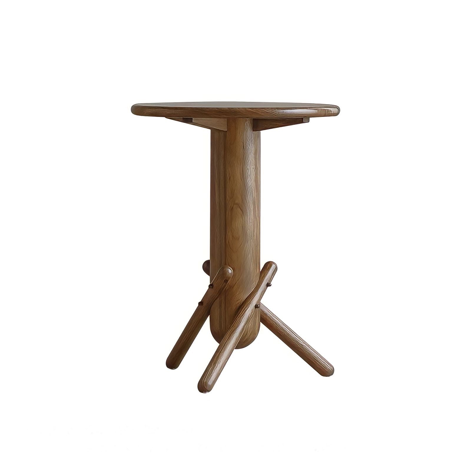 Wooden Clown Table with playful design, inspired by building blocks, featuring unique legs and versatile use for various spaces.