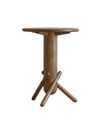 Wooden Clown Table with playful design, inspired by building blocks, featuring unique legs and versatile use for various spaces.