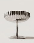Fluted Dessert Coupe showing the scalloped rim and pedestal