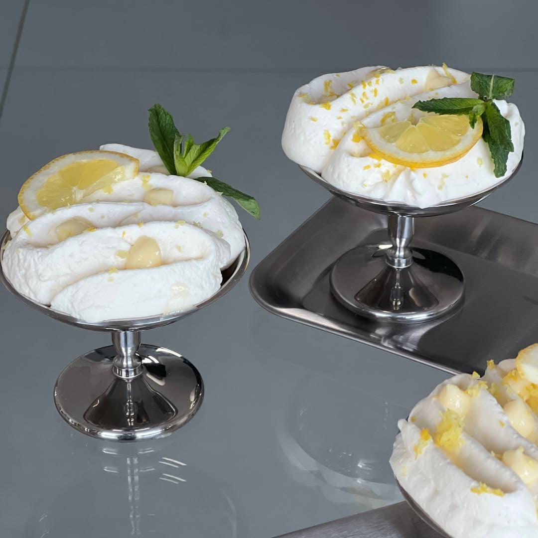 19th century french dessert in a glass cup Elegant Dessert Cup