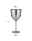 스테인리스 스틸 와인잔 - 2개 세트