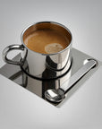 Venice Mirror Cup with a Saucer & Spoon
