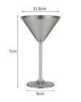 Verre à Martini en acier-lot de deux