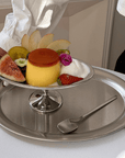 Elegante pedestal para postres