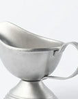 Vintage INOX stainless steel sauce pot with handle, elegant design, durable and dishwasher safe, made in Japan.