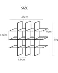 Stello Countertop Grid Shelf size dimensions illustration with labeled measurements in centimeters.