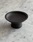 Elegant Tall Plate by Yoshida Pottery on a marble surface, featuring nature-inspired design, ideal for enhancing table settings.