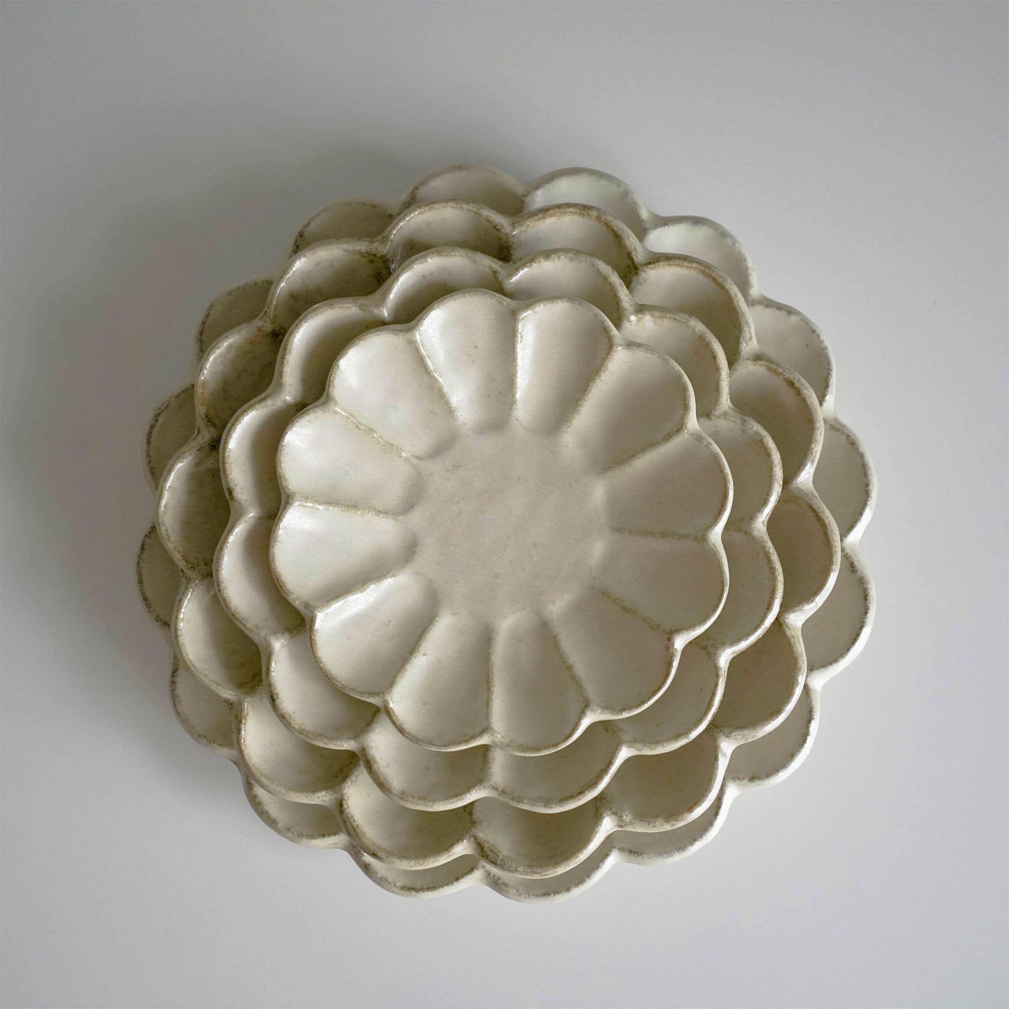 Rinka Plate 21cm - Kaneko Kohyo Porcelain Plate LoveÉcru