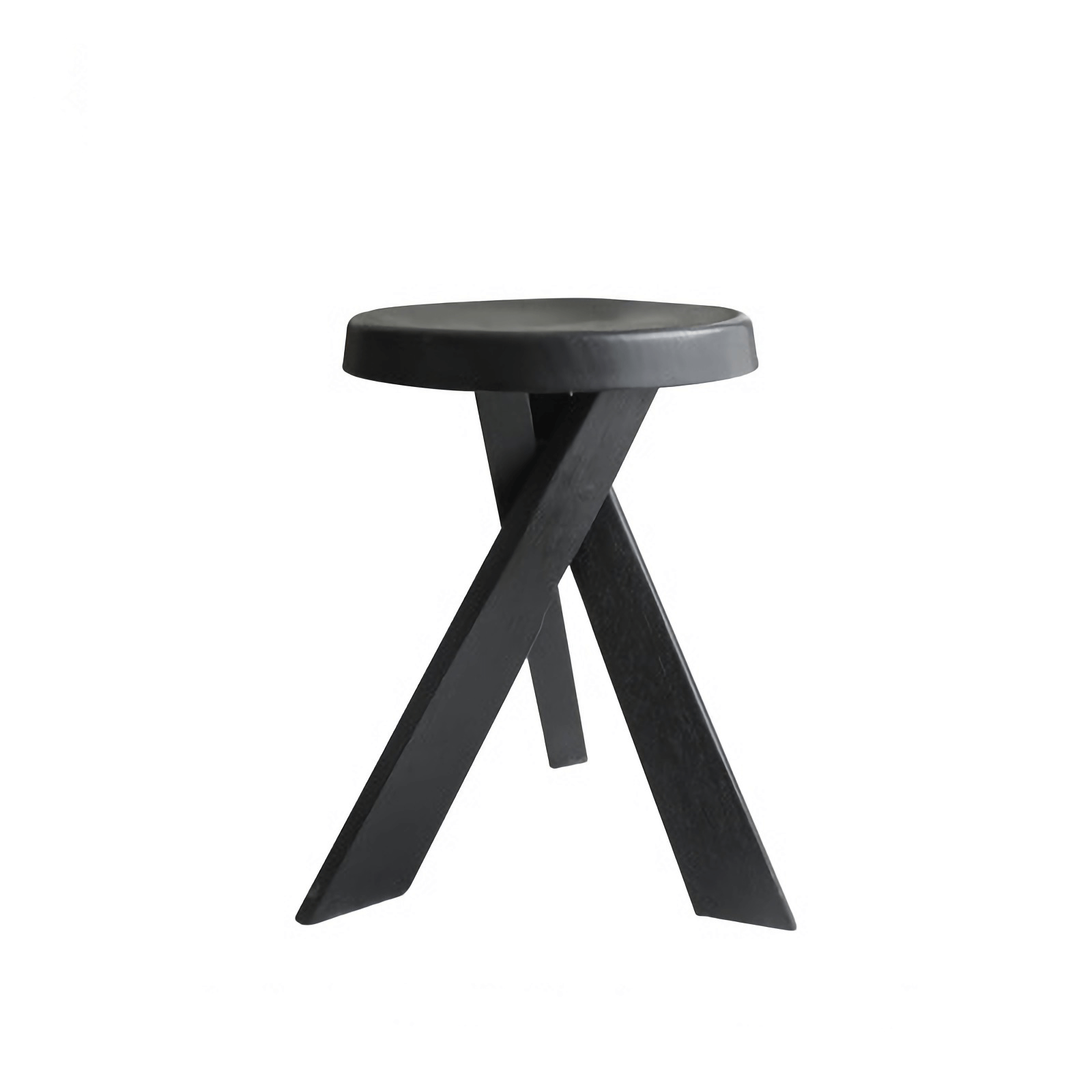Meribel Stool in imported teak wood, with Alpine-inspired design, showcasing solid wood construction and manual polishing techniques.