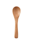 Natural wooden spoon 15.4cm, ideal for soup and children, dishwasher safe, crafted from warm wood, made in China.
