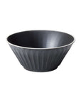 Storia Bowl 15cm with antique-inspired lace edges and flecked lacquer finish, porcelain, 530ml capacity, made in Japan.