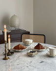 Elegant Rinka Bundle 2 table setting with handcrafted plates and cups, showcasing round edges and artistic Japanese design.
