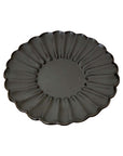 Elegant Rinka Plate by Yoshida Pottery features nature-inspired design, adding sophistication to any table setting.