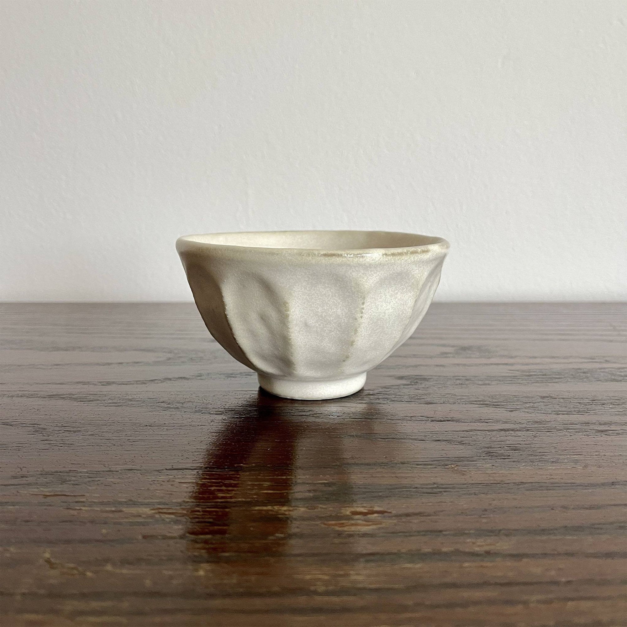 Rinka Medium Soup Bowl 14.5cm in porcelain with flower shape, part of Kaneko Kohyo's Rinka Collection, Japan.