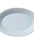 Storia Oval Plate 32cm with antique-style lacquer finish, porcelain texture, elegant design from Japan, microwave and dishwasher safe.