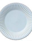 Blue Storia Plate 27cm with lace edge design and flecked lacquer finish, elegant porcelain tableware from Japan.