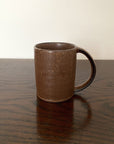 Rila Brown Straight Mug with matte texture by Kaneko Kohyo, made of porcelain, 200cc capacity, perfect for pairing with Rila Plate.