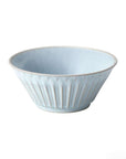 Light blue Storia Bowl 15cm with textured design, porcelain material, made in Japan, evoking nostalgia and elegance.