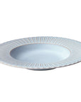 Storia Deep Plate 26cm with soft lace edges and flecked lacquer finish, evokes a nostalgic and elegant dining experience.