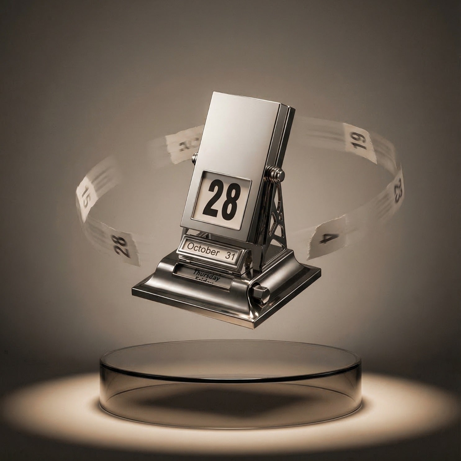 Timeless Rotating Desk Date Keeper