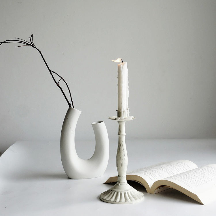 Bobeche Candlestick Holder in Pewter — Sunday Shop