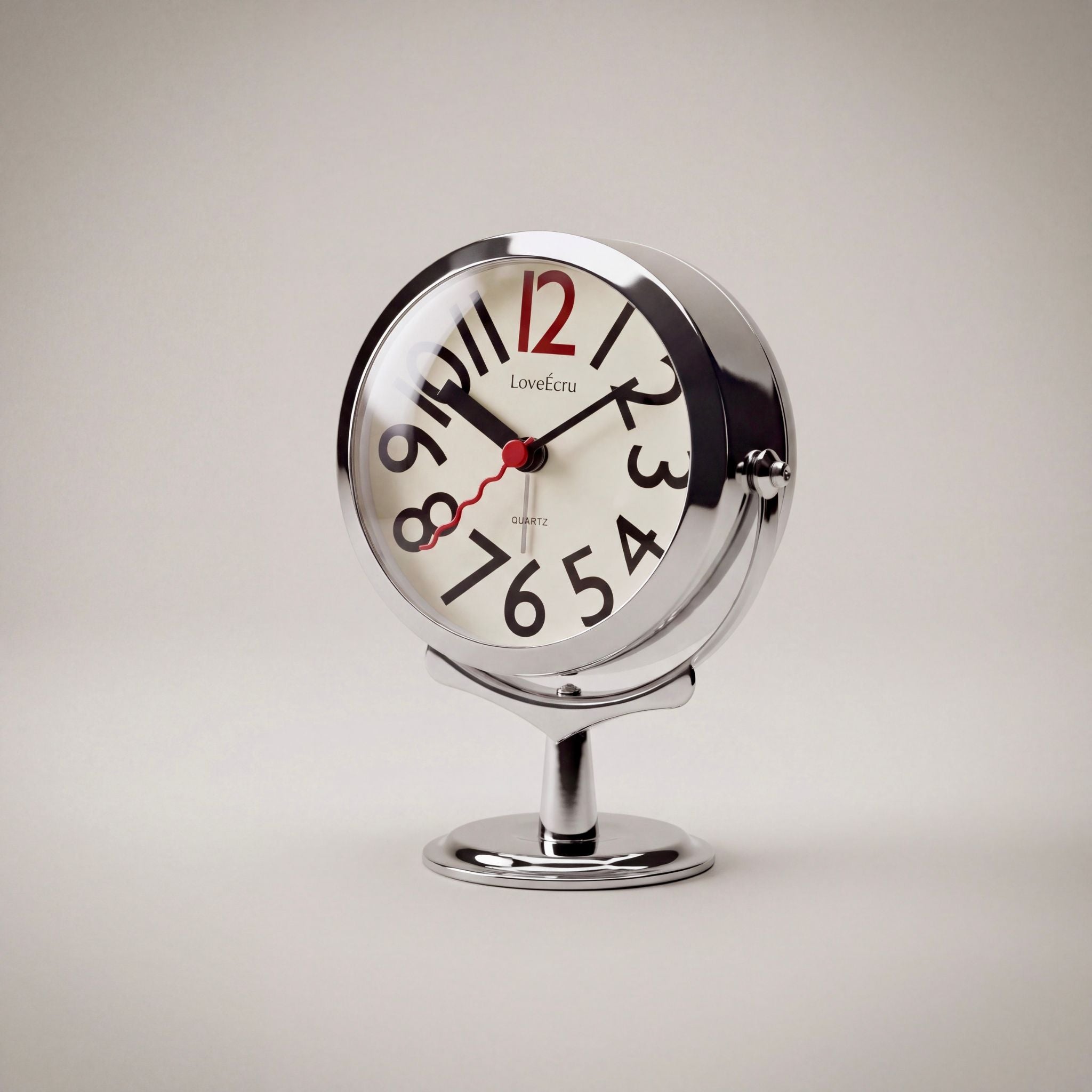 Orbit Alarm Clock – Retro Silent Bedside Clock | LoveÉcru