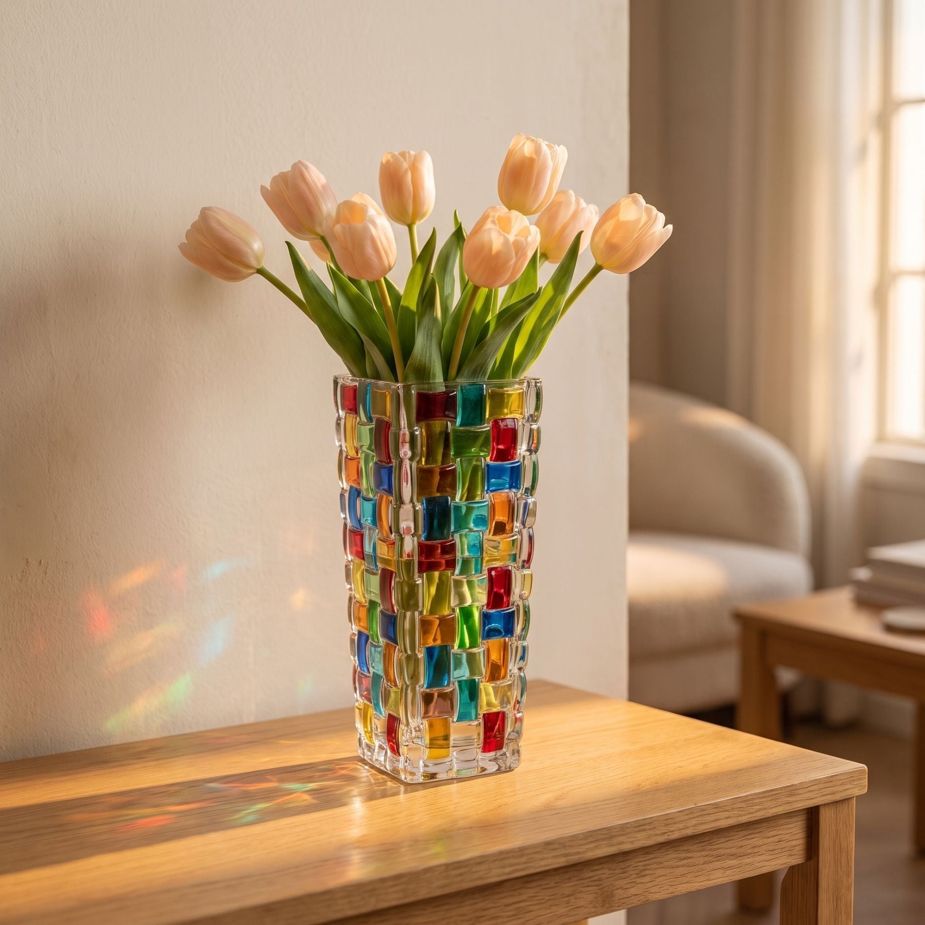 Tessera Hand-Painted Mosaic Vase