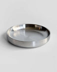 Single Noir Steel Plate, brushed 304 stainless steel, angled view