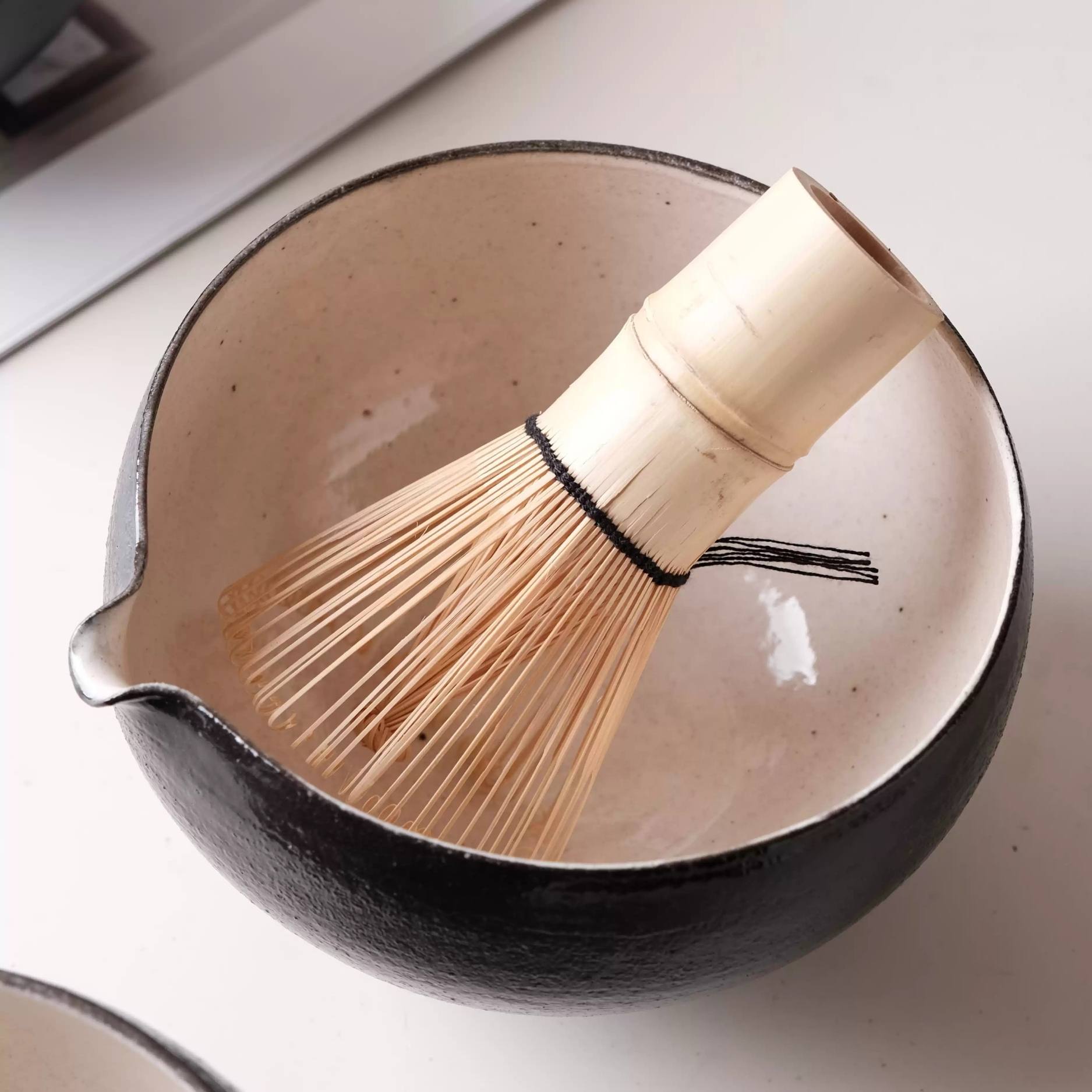 黑曜石抹茶倒水碗