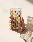 Tessera Verre mosaïque peint à la main
