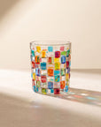 Tessera Verre mosaïque peint à la main