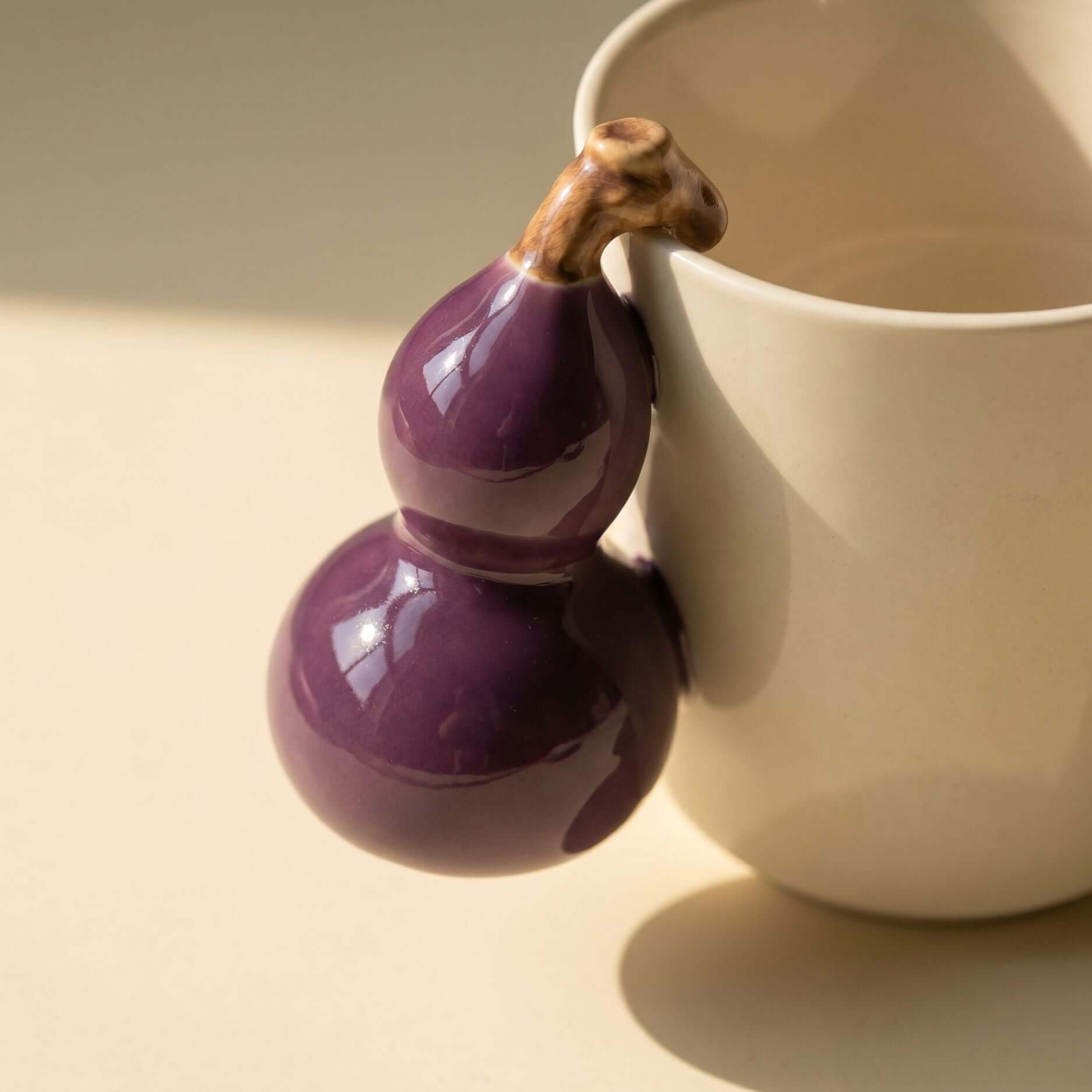 Fruit Handle Ceramic Mug in a styled lifestyle setting