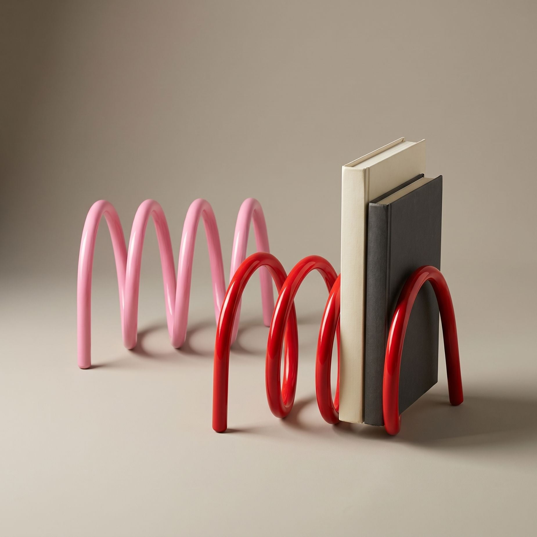 Spiral Book Holder – Sculptural Metal Bookend | LoveÉcru