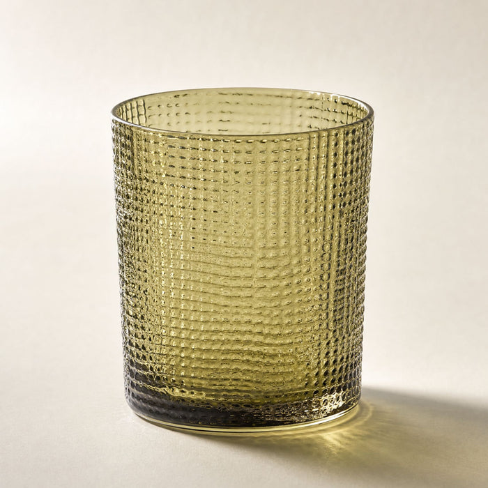 Olive Lustre textured glass