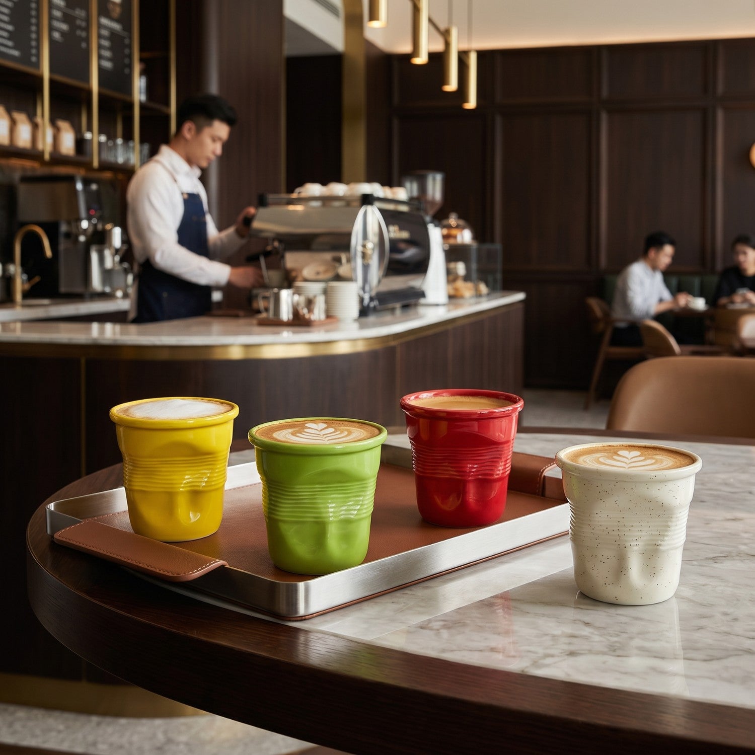 Taza de cerámica triturada de 370 ml/12 oz