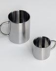 Double-Layer Glossy Stainless Steel Cups