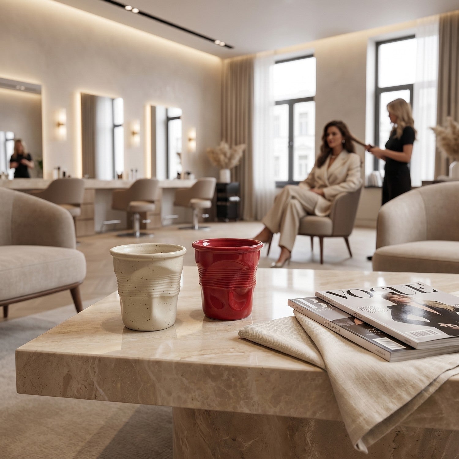 Taza de cerámica triturada de 370 ml/12 oz