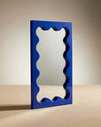 Klein Blue Onda Wave Mirror, front view